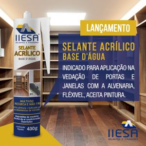 SELANTE ACRÍLICO BASE ÁGUA